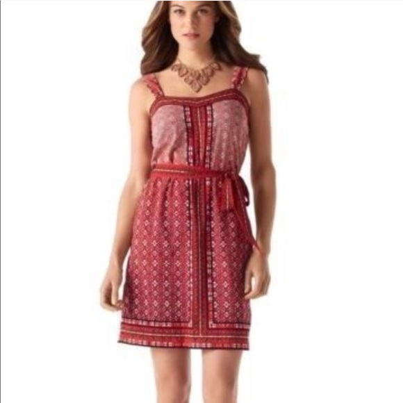 White House Black Market Dresses & Skirts - White House Black Market Red Print Dress